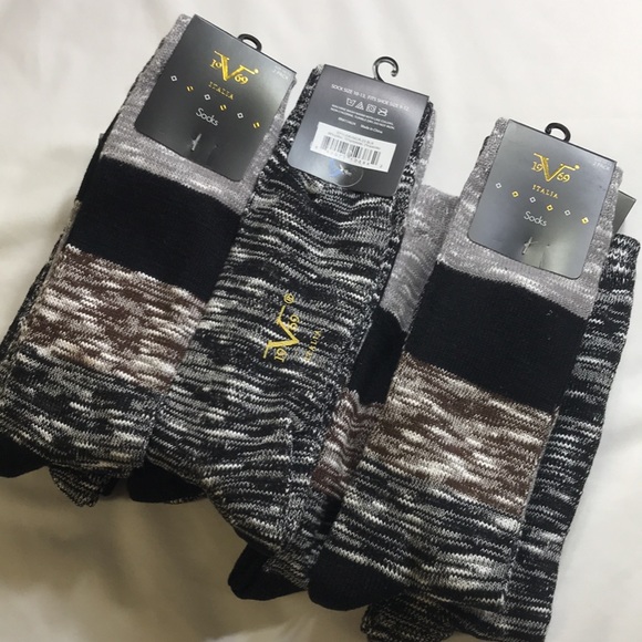 19V69 ITALIA SOCKS 6 PAIRS SIZE 10-13 - 88% COTTON, 10%POLYESTER, 2%SPANDEX - Picture 6 of 10